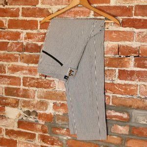 Jones New York Cotton Seersucker Straight Pant